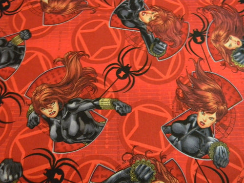 BLACK WIDOW Superhero Red Fabric Stethoscope sock cover for Medical Professionals