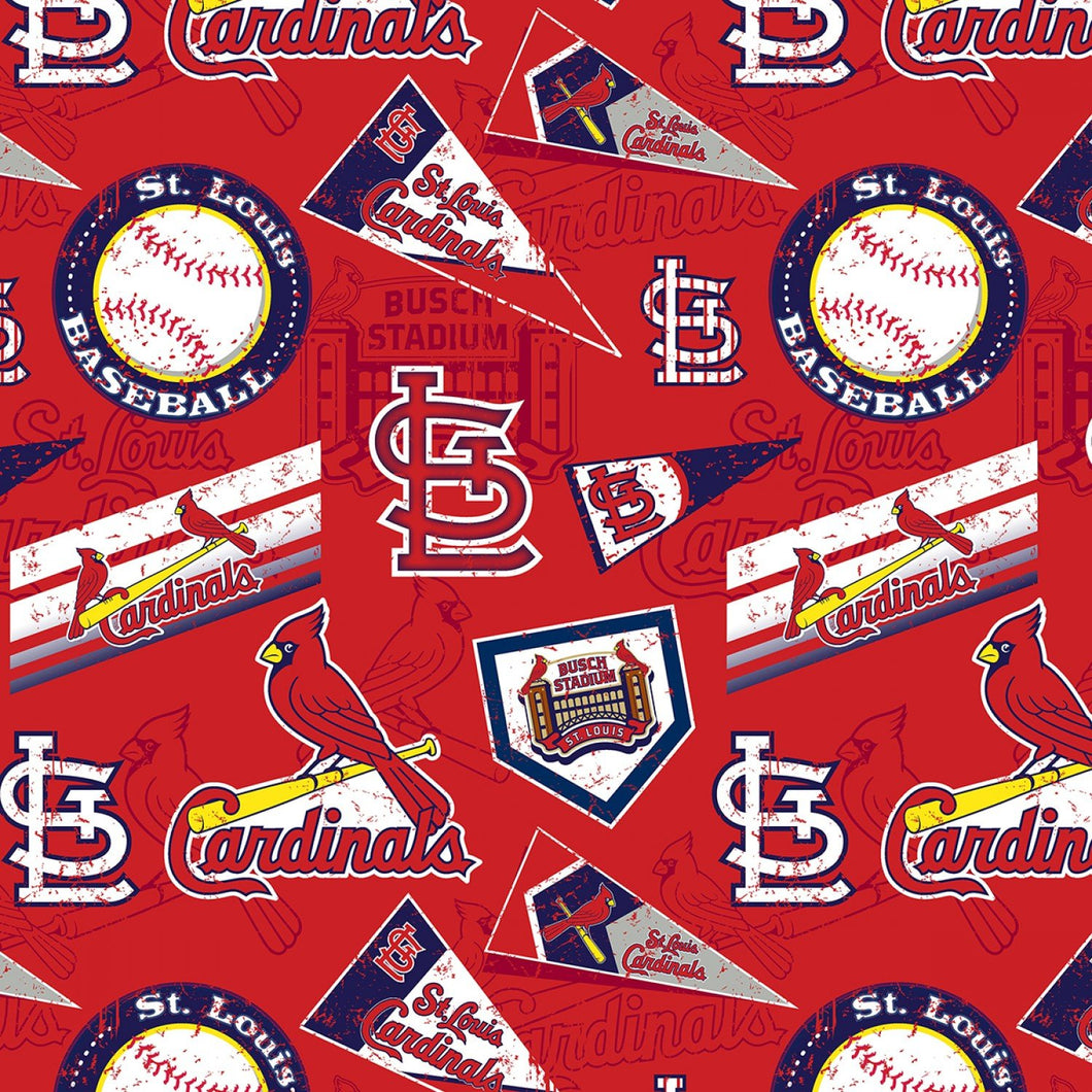 St. Louis Cardinals MLB V Neck Scrub Top - Scrub Identity