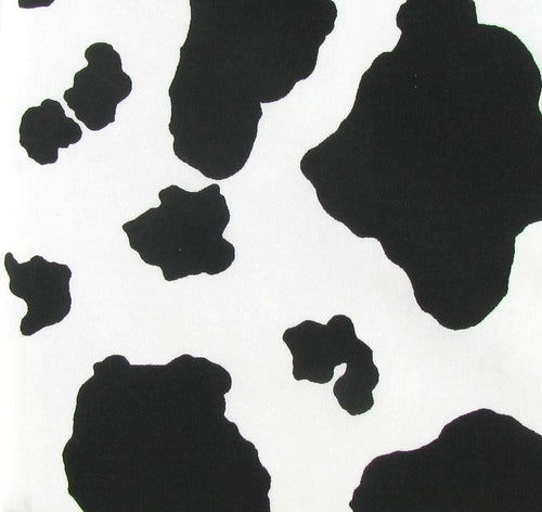 Cow Cowhide Animal Skin Black White Fabric Nurse Medical Scrub Top Unisex Style for Men & Women