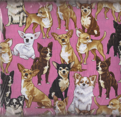 Chihuahua Medical Scrub Top Dogs Fabric Veterinary Tech Unisex Style Scrub Shirt for Men & Women