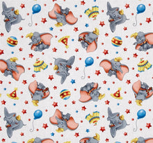 Load image into Gallery viewer, Dumbo at the Circus White Fabric Stethoscope cover for Medical Professionals
