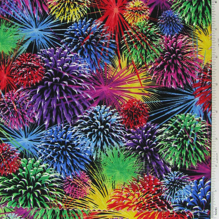 Fireworks Fabric Nurse Medical Scrub Top Unisex Style Shirt for Men & Women