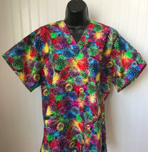 Load image into Gallery viewer, Fireworks Medical Scrub Top Unisex Style Shirt for Men &amp; Women
