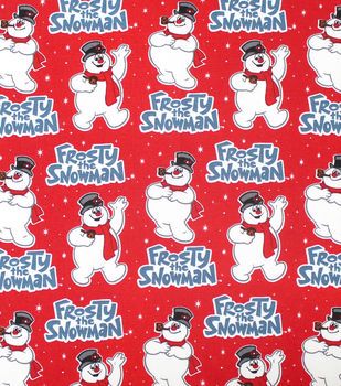 Christmas Holiday Frosty the Snowman Cartoon Red Fabric Stethoscope cover for Medical Professionals