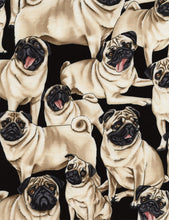 Load image into Gallery viewer, Pugs Medical Scrub Top Dogs Veterinary Tech Unisex Relaxed Style for Men &amp; Women
