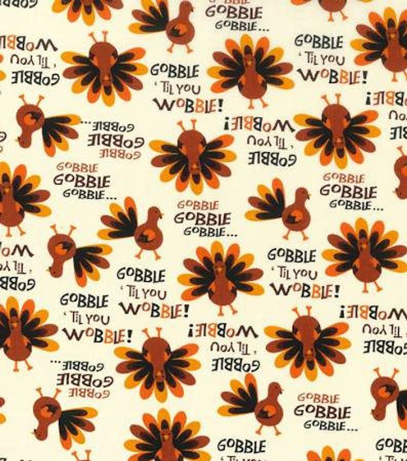 Thanksgiving Gobble Til You Wobble Medical Scrub Top Unisex Style for Men & Women