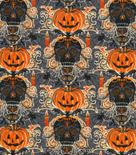 Load image into Gallery viewer, Halloween Sugar Candy Day of the Dead Pumpkins Medical Scrub Top Unisex Style for Men &amp; Women
