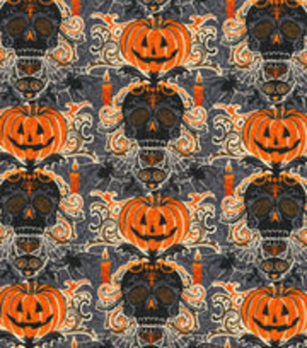 Halloween Sugar Candy Day of the Dead Pumpkins Medical Scrub Top Unisex Style for Men & Women