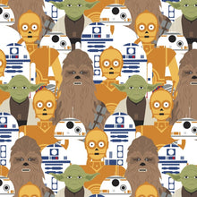 Load image into Gallery viewer, Star Wars Characters Fabric R2D3 BB-8 C3P0 Chewbacca Yoda Nurse Medical Scrub Top Unisex Style Shirt for Men &amp; Women
