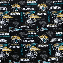 Load image into Gallery viewer, JACKSONVILLE JAGUARS PENNANTS FOOTBALL Unisex Medical Surgical Scrub Caps Men &amp; Women Tie Back and Bouffant Hat Styles
