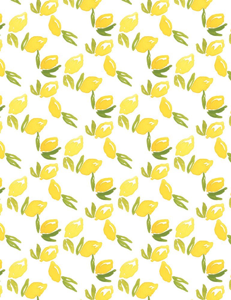 Lemons Fabric Unisex Medical Surgical Scrub Caps Men & Women Tie Back and Bouffant Hat Styles