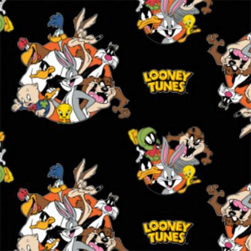 Looney Tunes Cartoon Medical Scrub Top Characters Packed Black Unisex Style for Men & Women