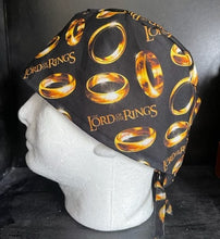 Load image into Gallery viewer, Lord of the Rings Precious Ring Fabric Unisex Medical Surgical Scrub Caps Men &amp; Women Tie Back and Bouffant Hat Styles
