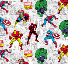 Load image into Gallery viewer, Super Heroes Comics Characters Fabric Nurse Medical Scrub Top Unisex Style Shirt for Men &amp; Women
