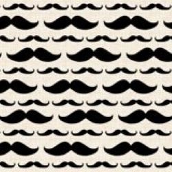 Men's Mustache Medical Scrub Top Unisex Relaxed Style for Men & Women