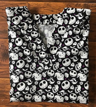 Load image into Gallery viewer, Nightmare Before Christmas Medical Scrub Top JACK IS BACK ZERO Unisex Style for Men &amp; Women
