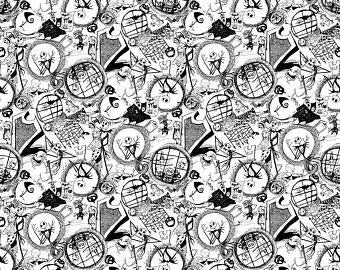 World of NBC Nightmare Before Christmas Fabric Stethoscope sock cover for Medical Professionals