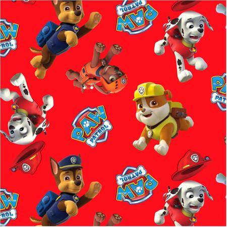 PAW Patrol Rescue Characters Cartoon Red Fabric Nurse Medical Scrub Top Unisex Style for Men & Women