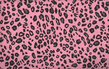 Load image into Gallery viewer, Cheetah Medical Scrub Top Animal Skin Pink &amp; Black Unisex Relaxed Fit Style for Men &amp; Women
