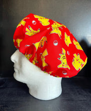 Load image into Gallery viewer, Video Game Pokemon Medical Scrub Hats Men &amp; Women Tie Back and Bouffant Hat Styles
