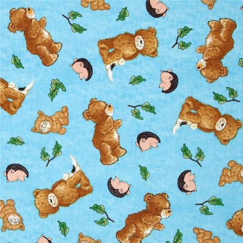 Medical Scrub Top Teddy Bear & Porcupine Kittens Unisex Relaxed Fit Style for Men & Women