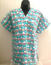 Load image into Gallery viewer, Retro Girl with Sunglasses Medical Scrub Top Unisex Style Shirt for Men &amp; Women
