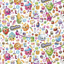 Load image into Gallery viewer, Shopkins Food Party Cartoon White Fabric Nurse Medical Scrub Top Unisex Style for Men &amp; Women
