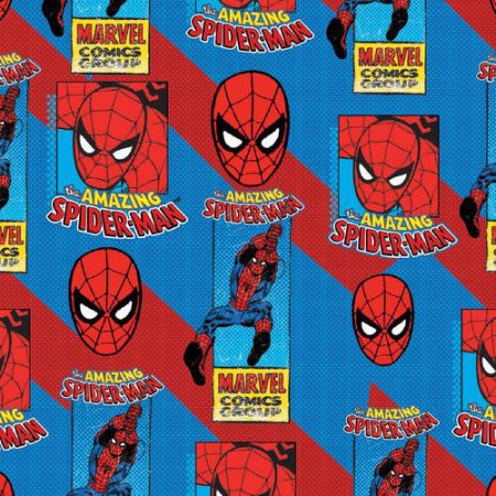 Super Hero Amazing Spider Man Blue & Red Fabric Stethoscope sock cover for Medical Professionals