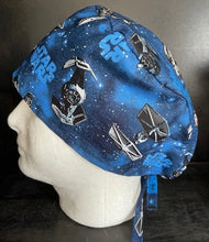 Load image into Gallery viewer, Star Wars Fighters Unisex Medical Surgical Scrub Caps Men &amp; Women Tie Back and Bouffant Hat Styles
