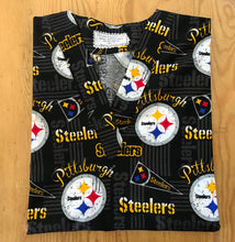 Load image into Gallery viewer, Football Steelers Medical Scrub Top Unisex Relaxed Fit Men&#39;s Scrub Top Women&#39;s Scrub Top
