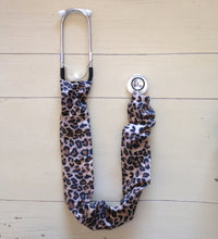 Load image into Gallery viewer, Cheetah Cat Brown &amp; Black Medical Stethoscope Cover Accessory for Medical Professionals
