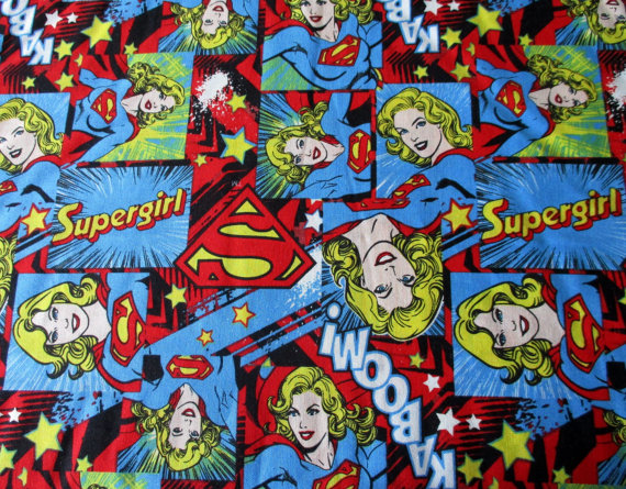 SUPER GIRL KABOOM Superhero Fabric Stethoscope cover for Medical Professionals