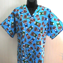 Load image into Gallery viewer, Thomas the Train Medical Scrub Top Unisex Shirt Style for Men &amp; Women
