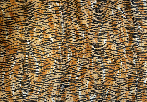 Tiger Cat Animal Skin Black & Brown Nurse Medical Scrub Top Unisex Style for Men & Women