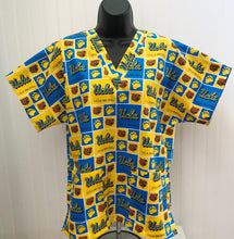 Load image into Gallery viewer, UCLA BRUINS Medical Scrub Top Unisex Relaxed Style Men&#39;s Scrub Top Women&#39;s Scrub Top
