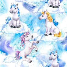 Load image into Gallery viewer, Unicorns Playing in the Clouds Unisex Stethoscope sock cover for Medical Professionals
