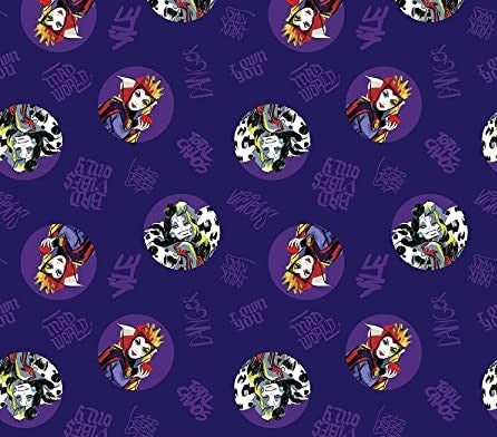 Villains Evil Witch Cruella De Vil Bad Vibes Purple Fabric Stethoscope sock cover for Medical Professionals