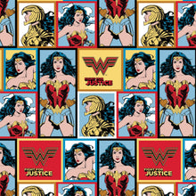 Load image into Gallery viewer, Wonder Woman Superhero FIGHT FOR JUSTICE Fabric Nurse Medical Scrub Top Unisex Style for Men &amp; Women
