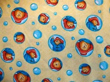 Cartoon Paddington Bear Raindrops Nurse Medical Scrub Top Unisex Style for Men & Women